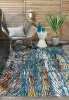 LYCRA EJ81A L.GREY D.BLUE 1 carpet-room